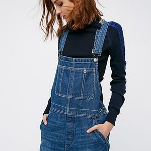 Free People Denim Overalls